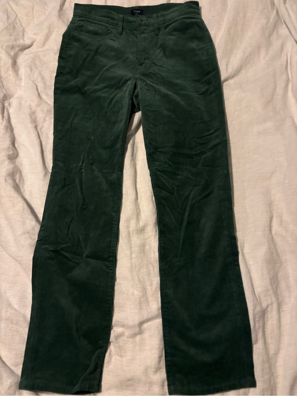 Women’s JCrew factory green corduroy pants